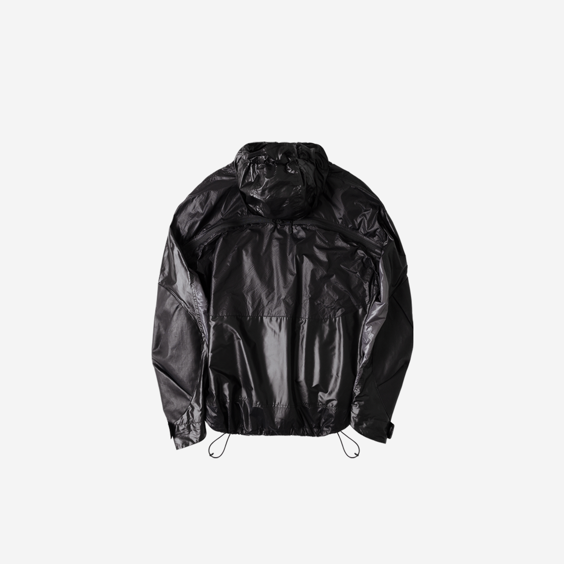 Undermycar COMPOSITIVE DETAILED BLACK SHELL PARKA