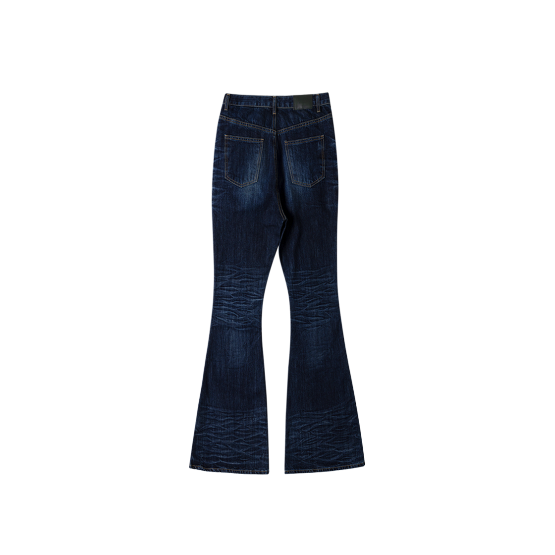 Undermycar WRINKLED INDIGO WIDE FLARE JEANS