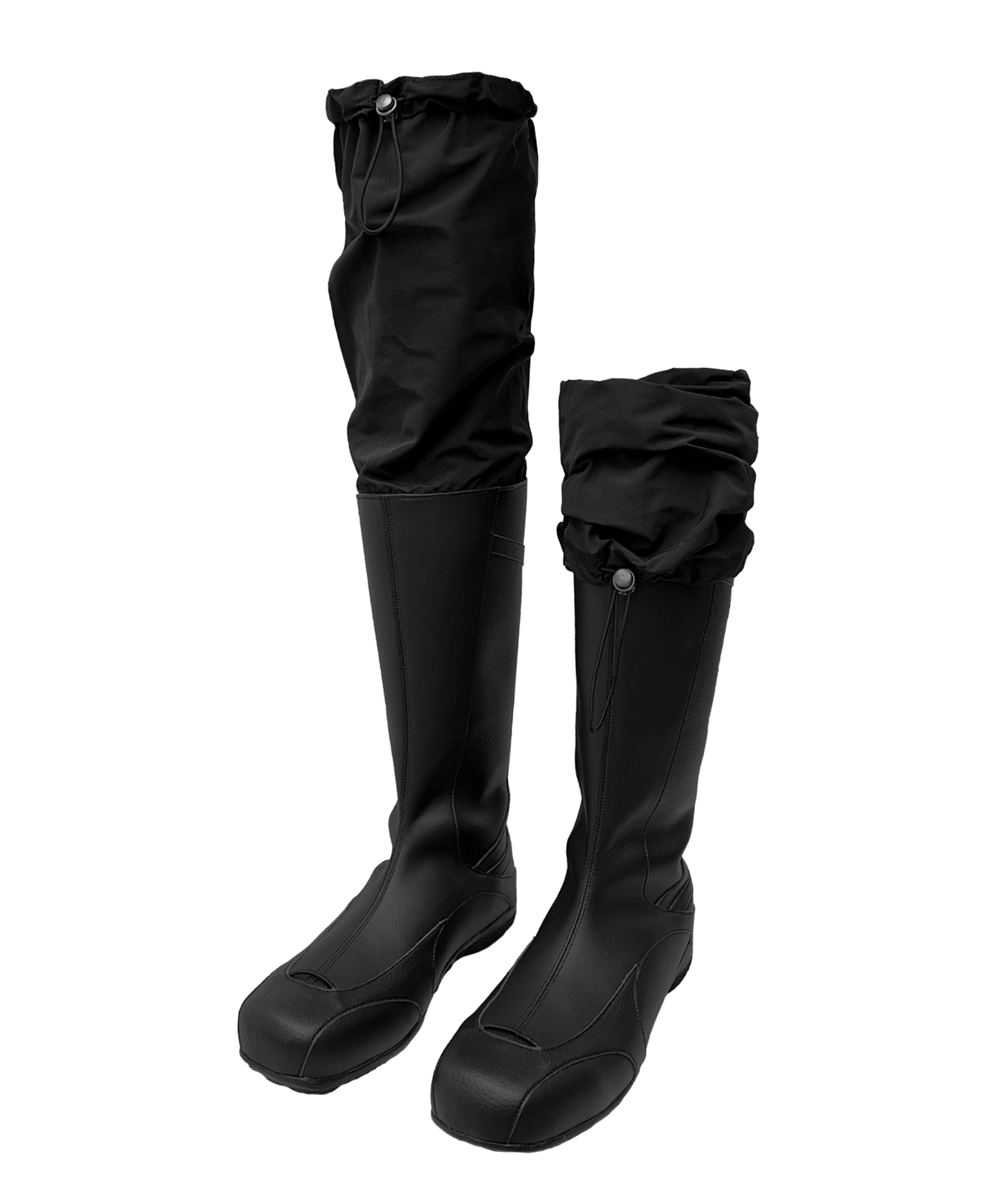 Ojos Nylon folding leather boots