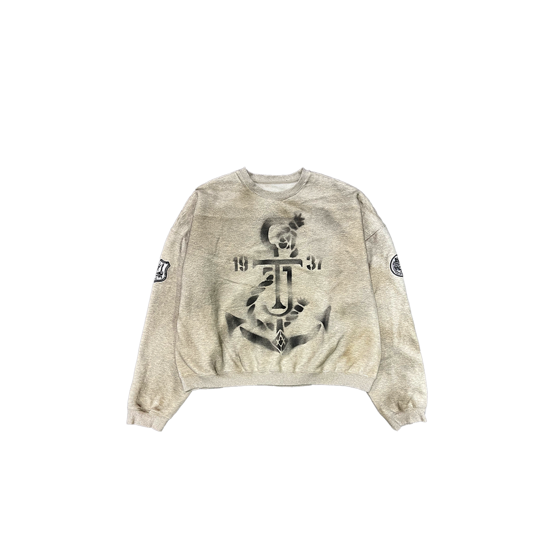 Undermycar ANCHOR PRINT MULTI PATCH SWEATSHIRTS