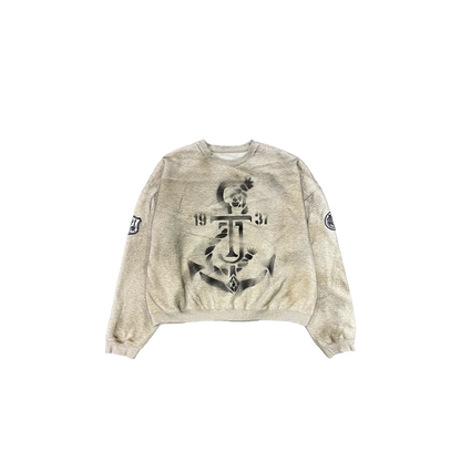 Undermycar ANCHOR PRINT MULTI PATCH SWEATSHIRTS