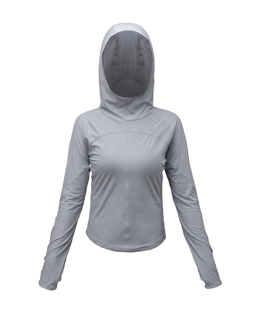 Ojos Back Slit Jersey Hoodie