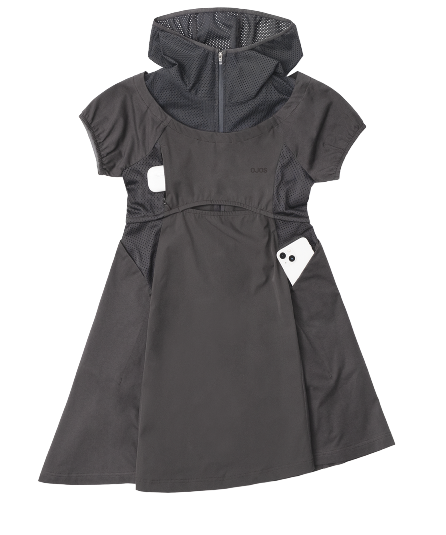 OJOS Capsleeve Slit Mini Dress – DALAC SEOUL OJOS Capsleeve Slit Mini Dress – DALAC SEOUL