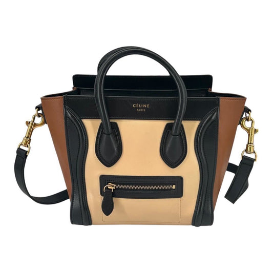 D250915-4-6へ CELINE	ハンドバッグ	ラゲージ　ナノショッパー