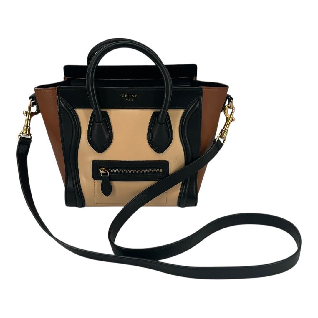 D250915-4-6へ CELINE	ハンドバッグ	ラゲージ　ナノショッパー