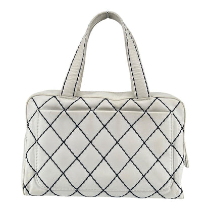 D250630-1-9ト  CHANEL ワイルドステッチ　ホワイト