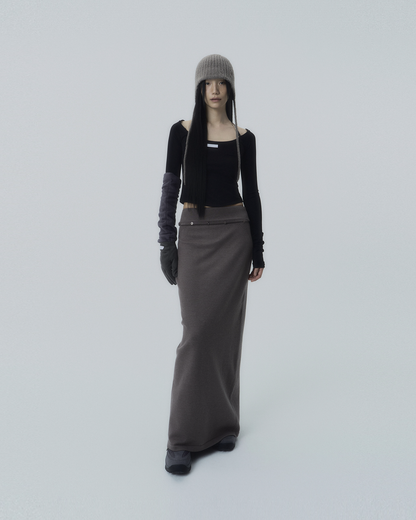 OJOS i:e Fluid Knit Skirt 01