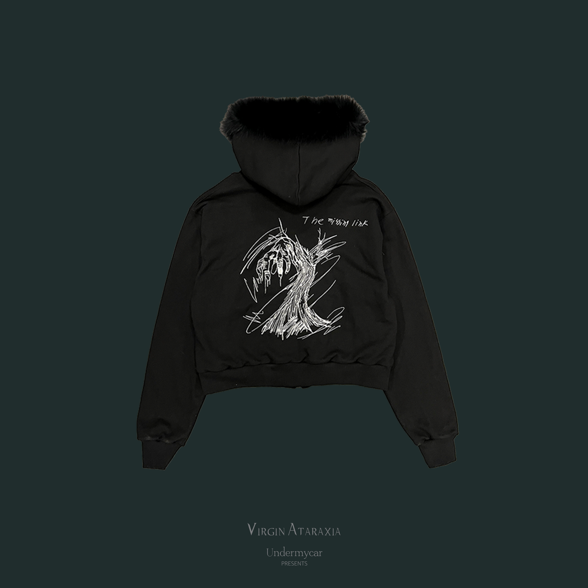 Undermycar BLUE FOX FUR LINED EMBROIDERED ZIPPED HOODIE – DALAC SEOUL Undermycar BLUE FOX FUR LINED EMBROIDERED ZIPPED HOODIE – DALAC SEOUL