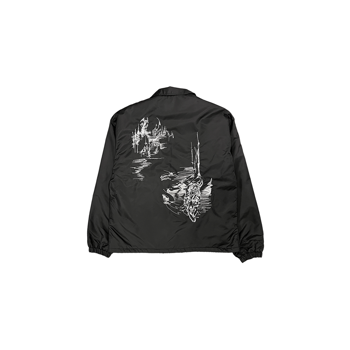 Undermycar LONE-WOLF EMBROIDERED COACH JACKET