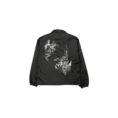 Undermycar LONE-WOLF EMBROIDERED COACH JACKET